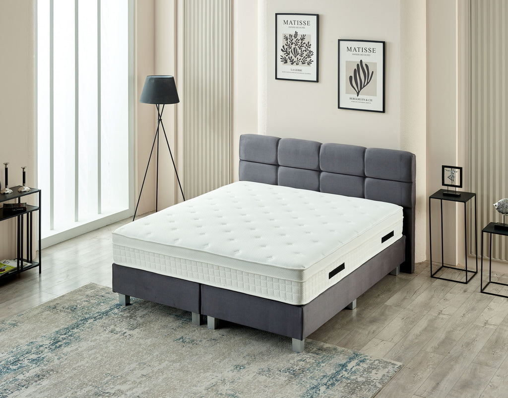 Boxspring Vida Velvet Antraciet 160x200