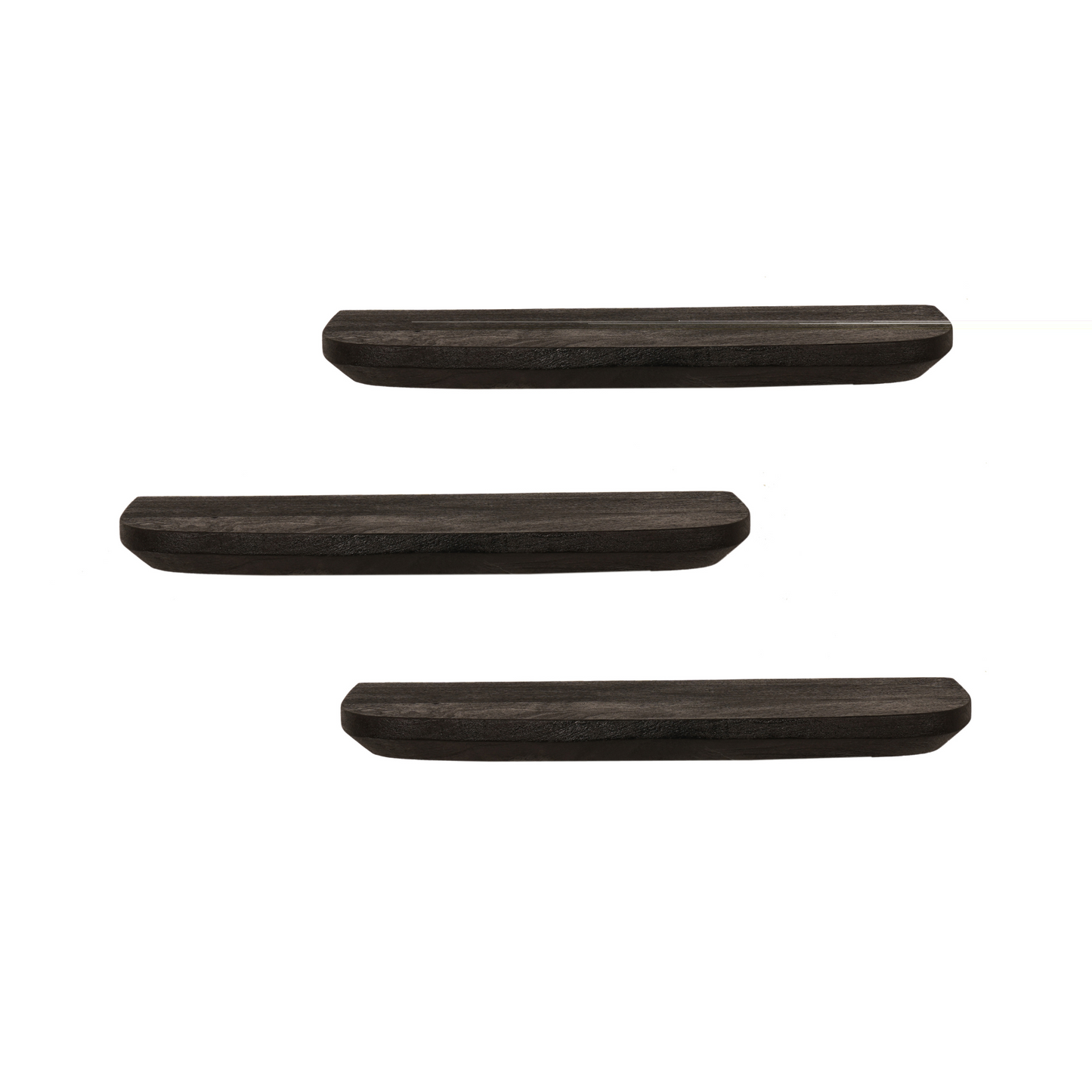 Wandplank Gusta Black | 60 cm | Set van 3