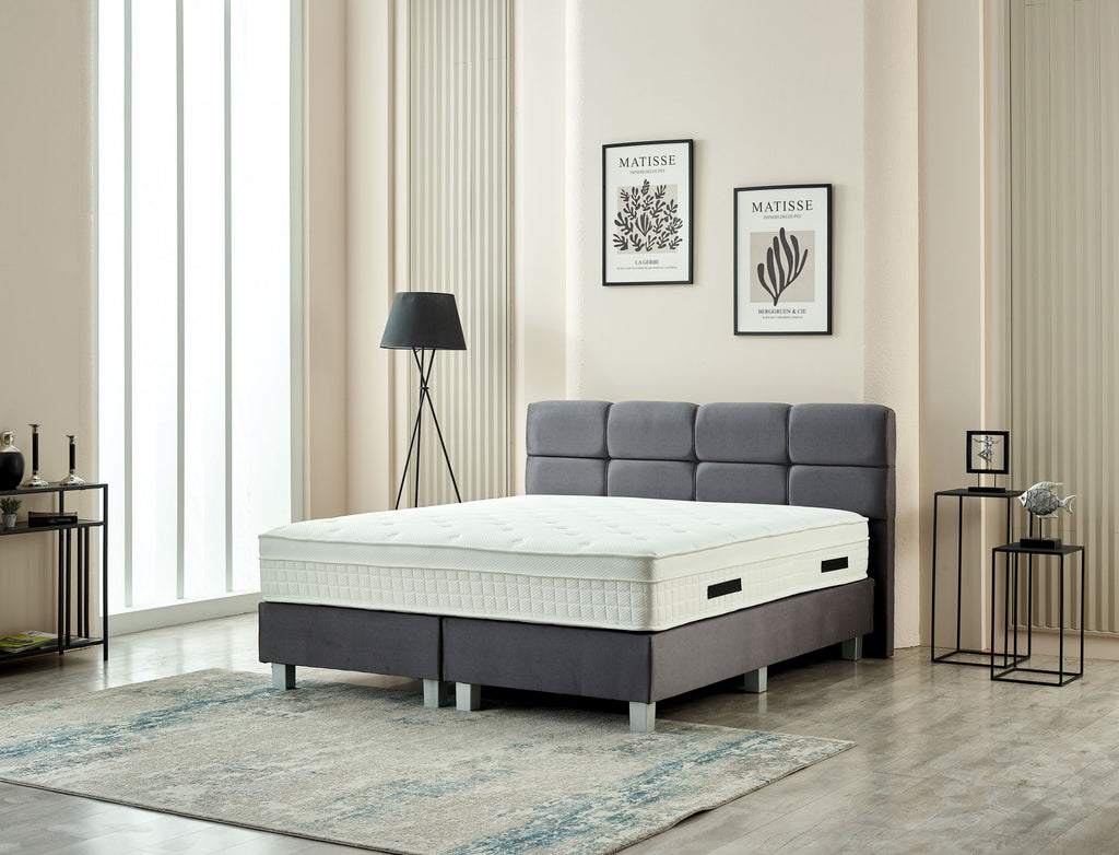 Boxspring Vida Velvet Antraciet 160x200