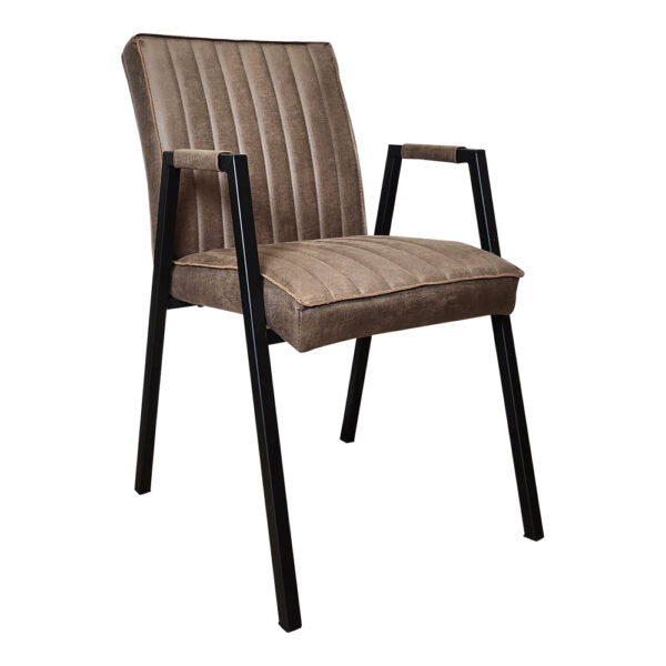 Eetkamerstoel Tivoli Bull | Brown | Met armleuning