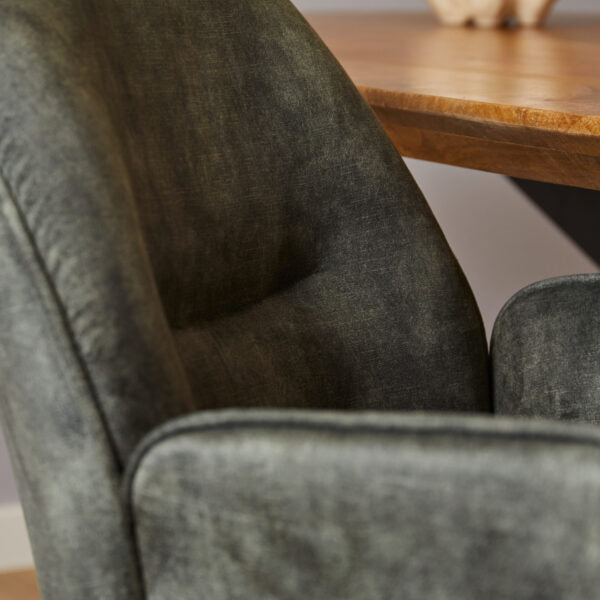 Eetkamerstoel Nova | Hunter Green | Met armleuning