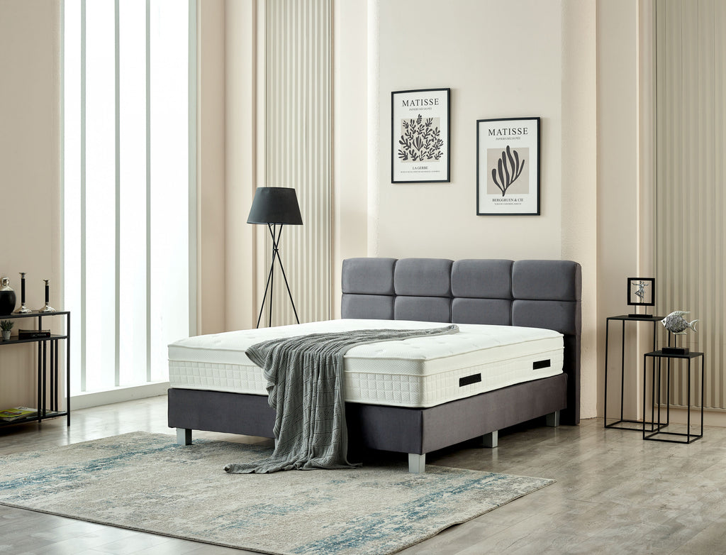 Boxspring Vida Velvet Antraciet 160x200