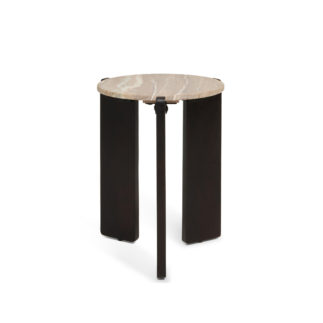 Bijzettafel Lila - Donkerbruin