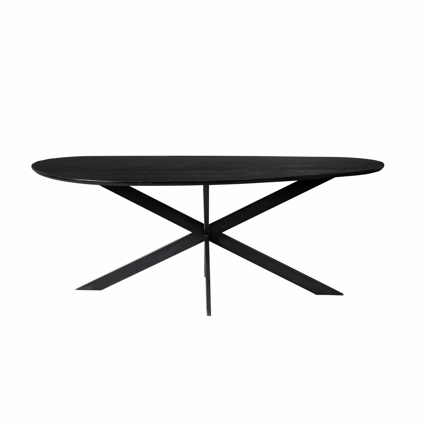 Eiken eettafel Cloud | div maten | Zwart