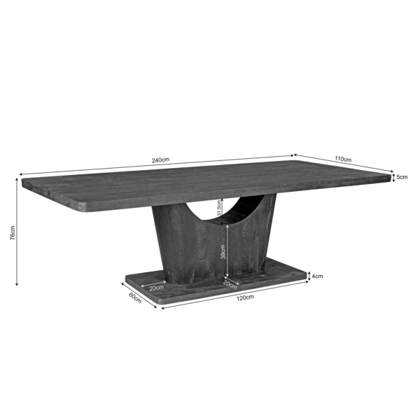 Eettafel Voco | div maten| Brown