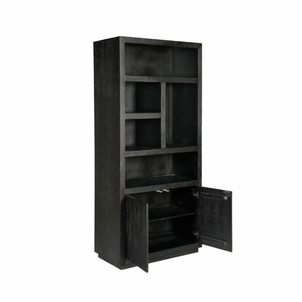 Vakkenkast Brussel Black | 90 cm