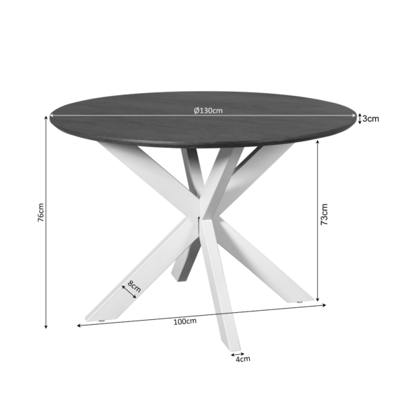 Eettafel Madison Natural | div maten