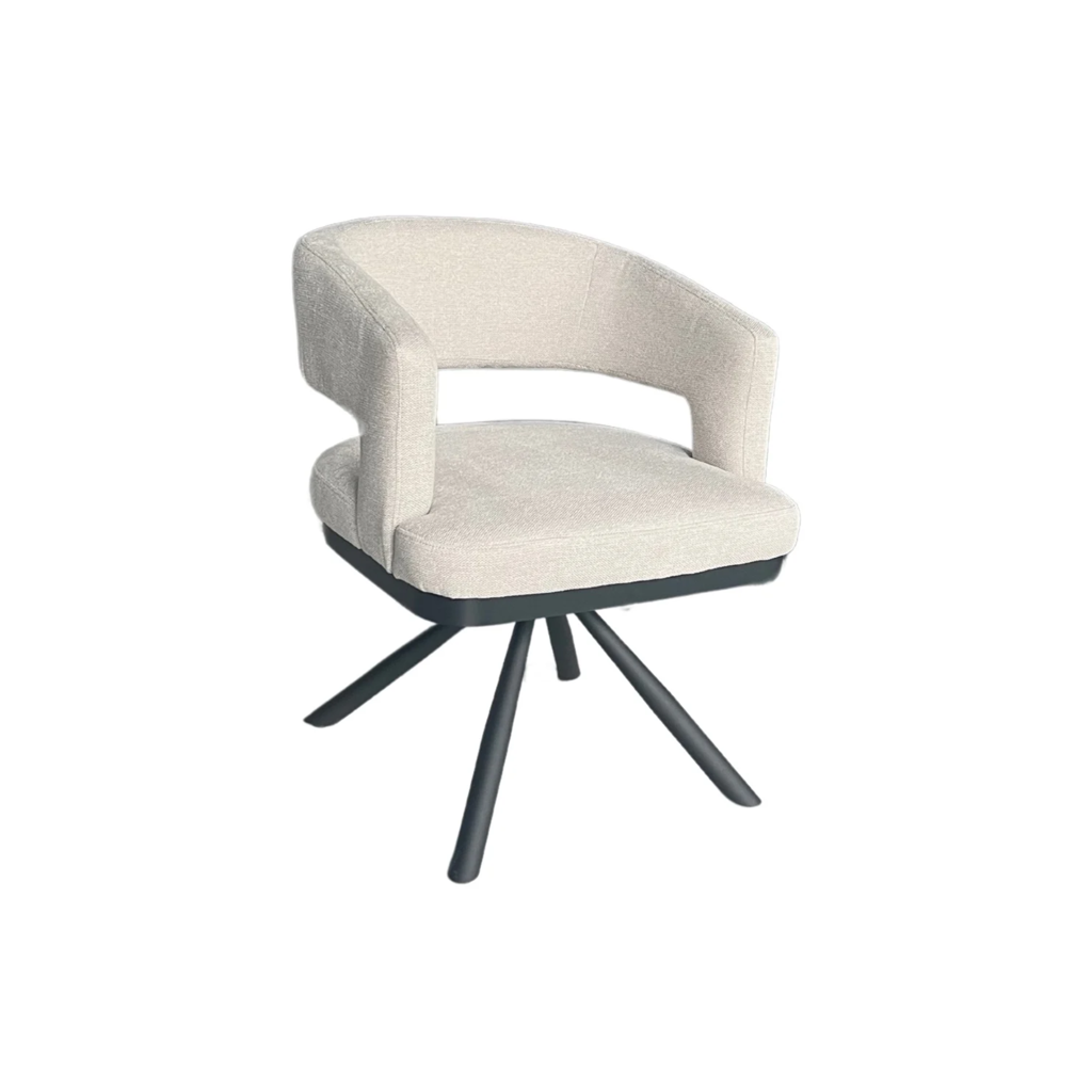 STOEL ALENYA ZB-5620 ZWARTE POTEN TAUPE 2110-1