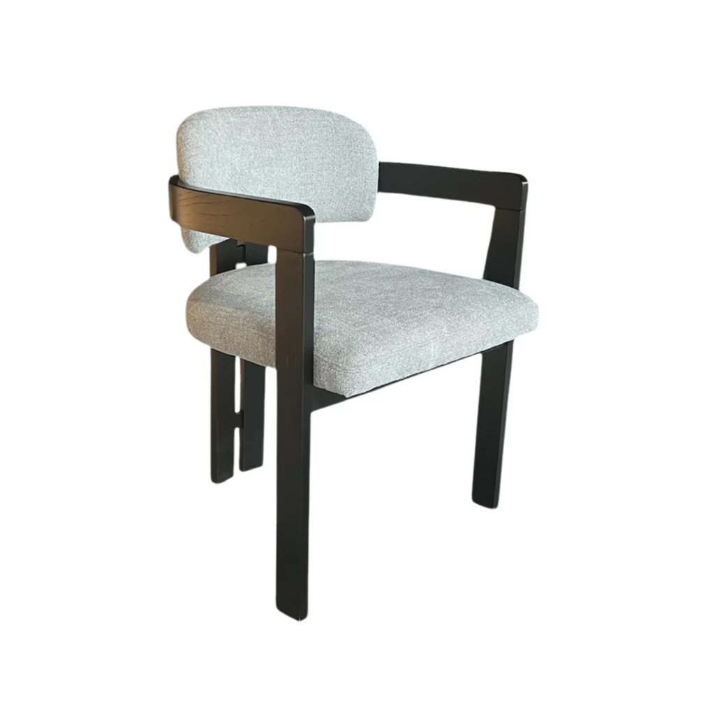 STOEL DUBAI ZB-5576 ZWARTE POTEN GRIJS