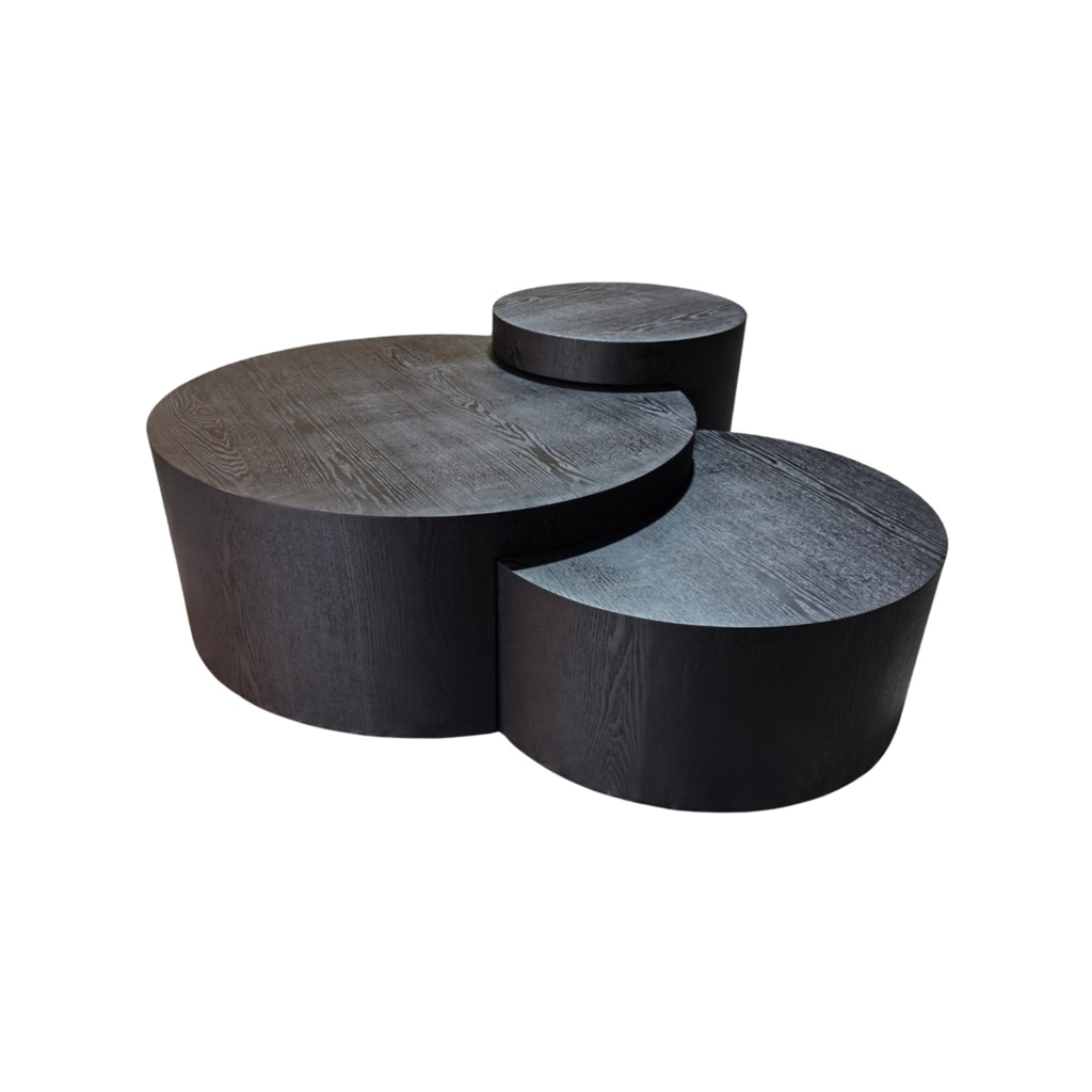 KLAVER ZWART FINEER PLAIN 90X37-70X30-50X45