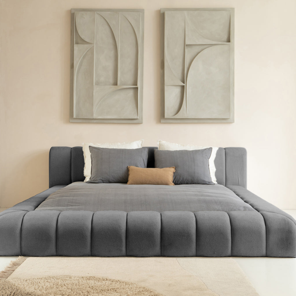 Ontwerpbed Adore Classic 160x200 Antraciet - Inclusief Matras