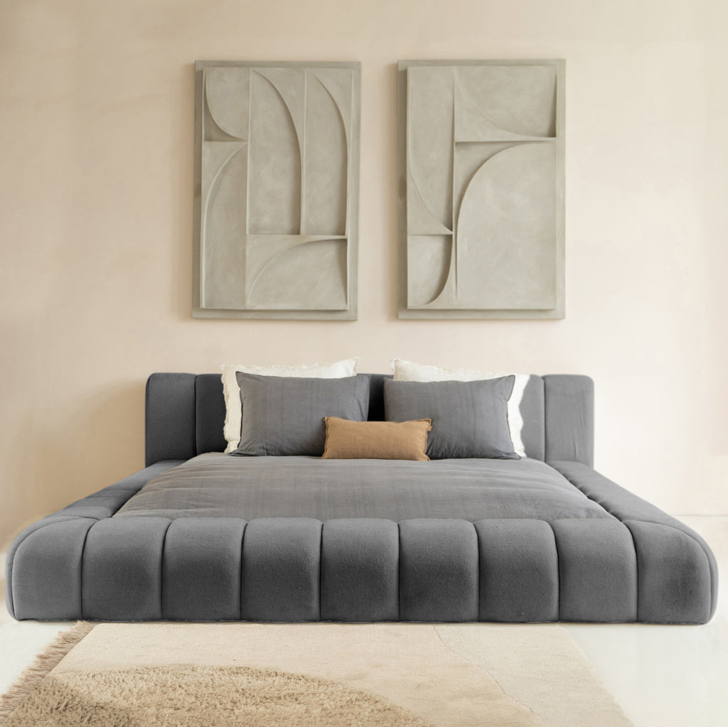 Ontwerpbed Adore Classic 160x200 Antraciet - Inclusief Matras
