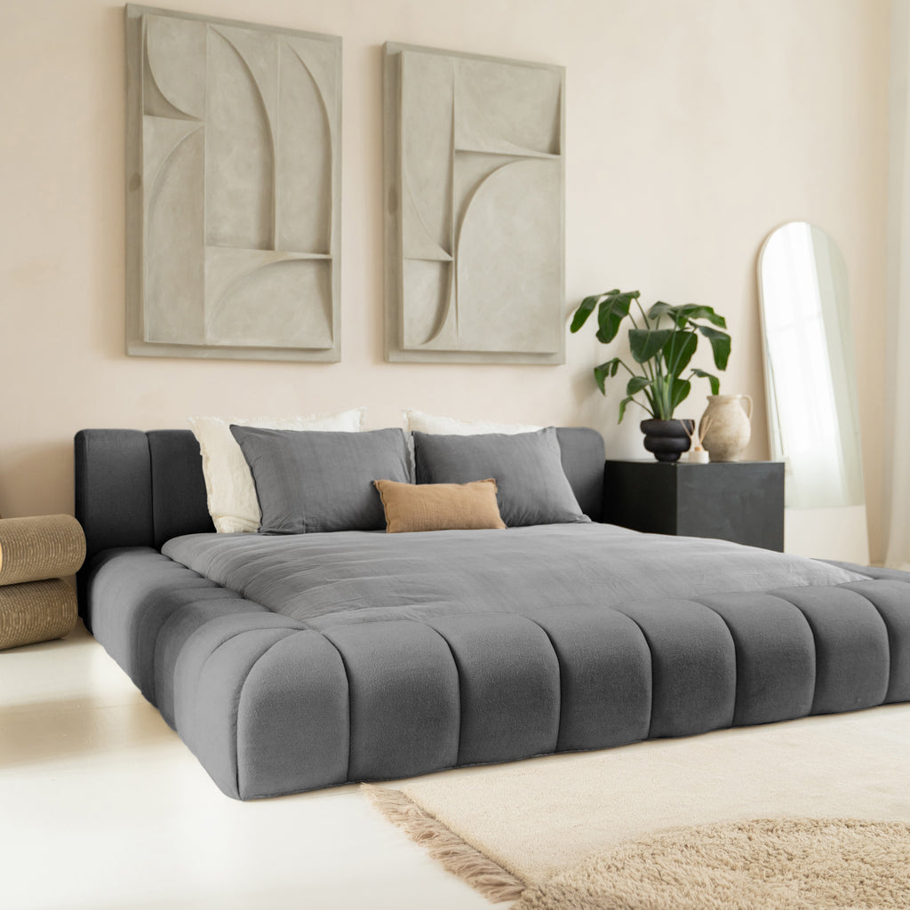 Ontwerpbed Adore Classic 160x200 Antraciet - Inclusief Matras