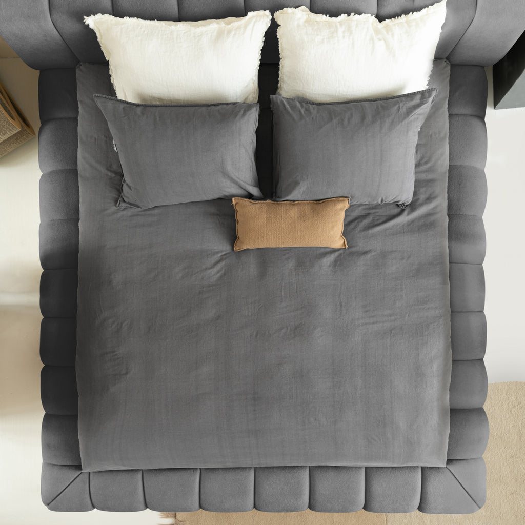 Ontwerpbed Adore Classic 160x200 Antraciet - Inclusief Matras