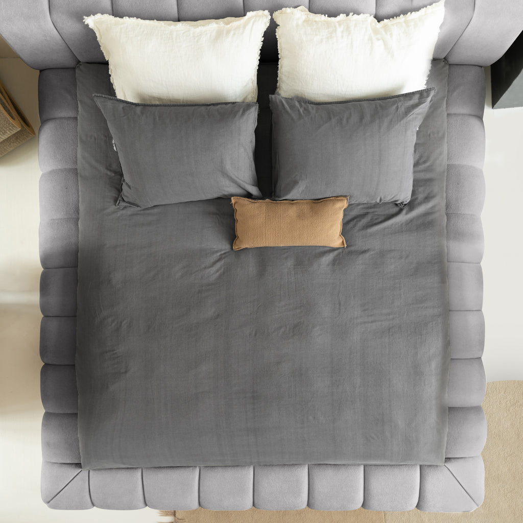Ontwerpbed Adore Classic 180x200 Grijs - Zonder Matras