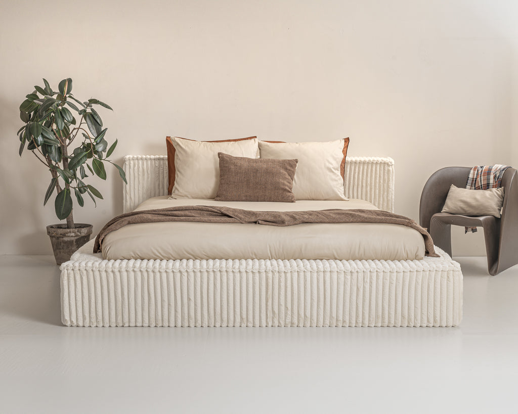 Ontwerpbed Adore Melody 160x200 Beige - Met Matras