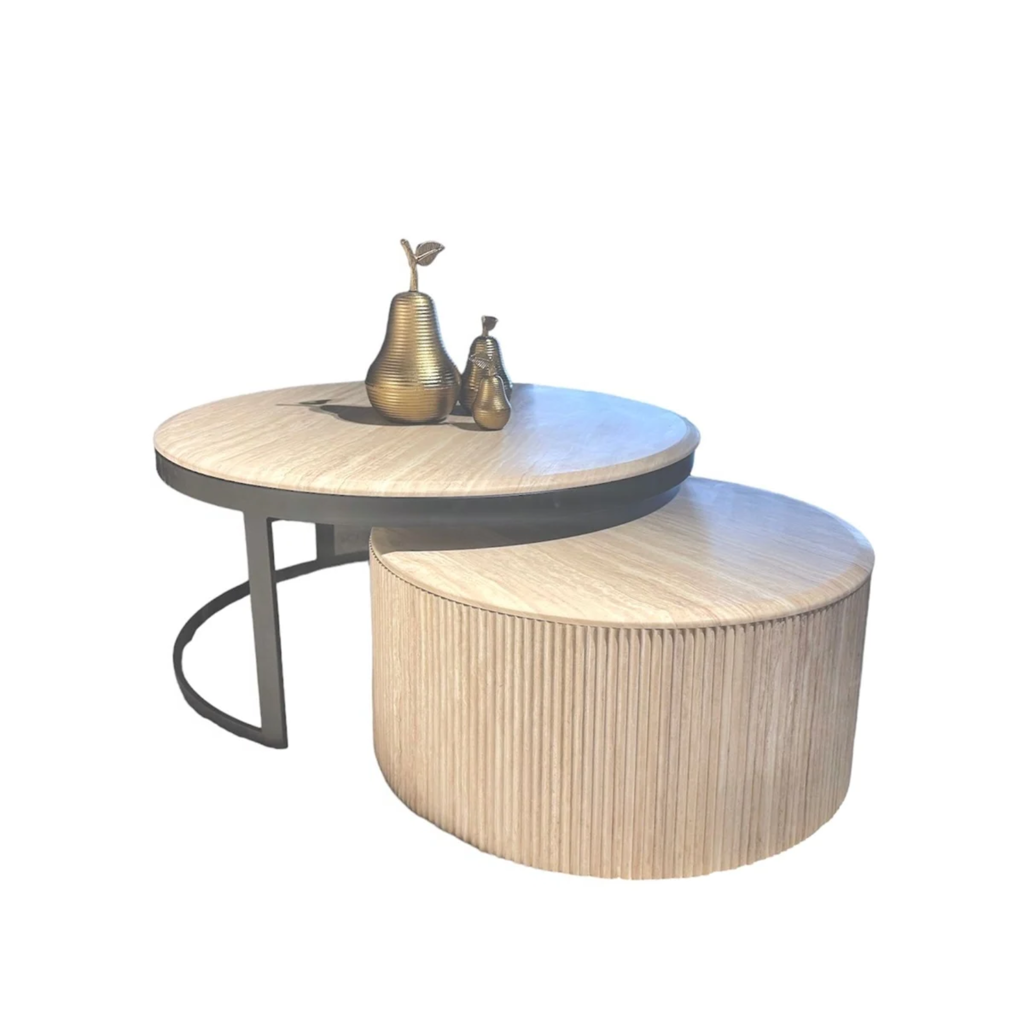 VOS ZWART FLINTSTONE MARMER-LOOK BLAD