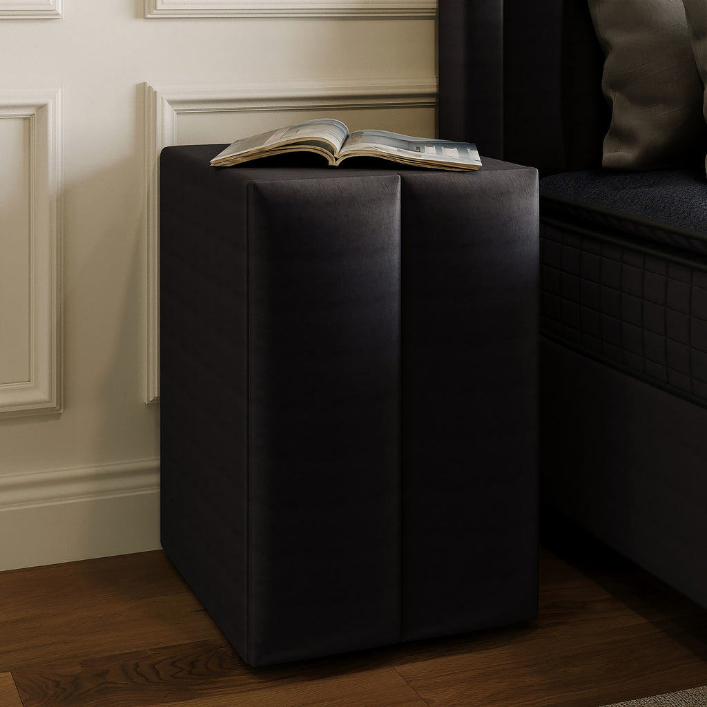 Storage box spring Blackpearl Antraciet 90x200