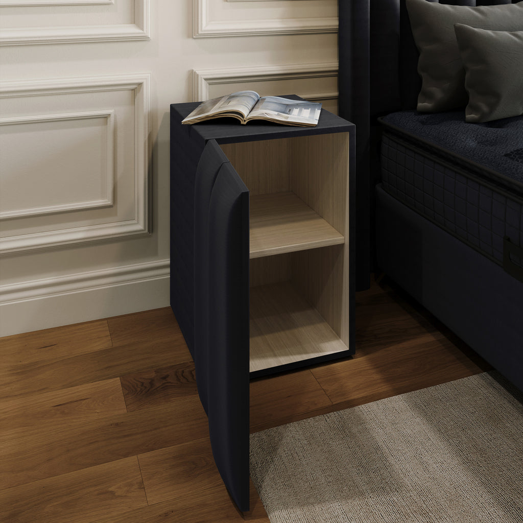 Storage box spring Blackpearl Antraciet 90x200