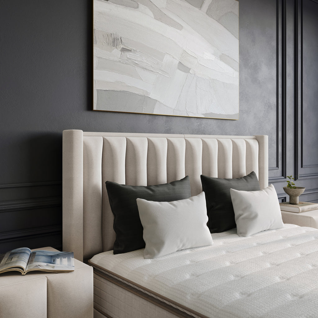 Opbergboxspring Blackpearl Beige 160x200