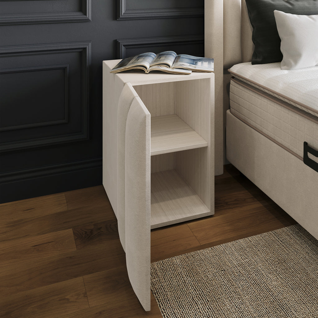 Opbergboxspring Blackpearl Beige 180x210