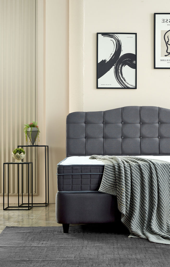 Storage Boxspring Marrakech Velvet Anthracite 140x200