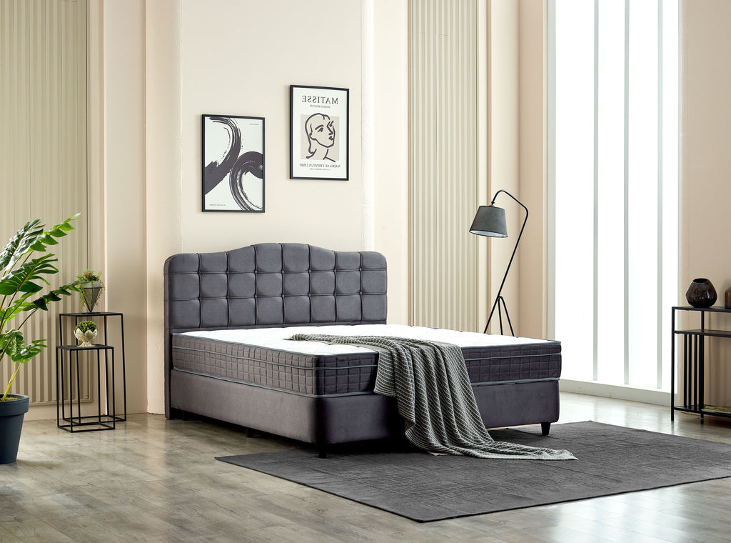Storage Boxspring Marrakech Velvet Anthracite 140x200