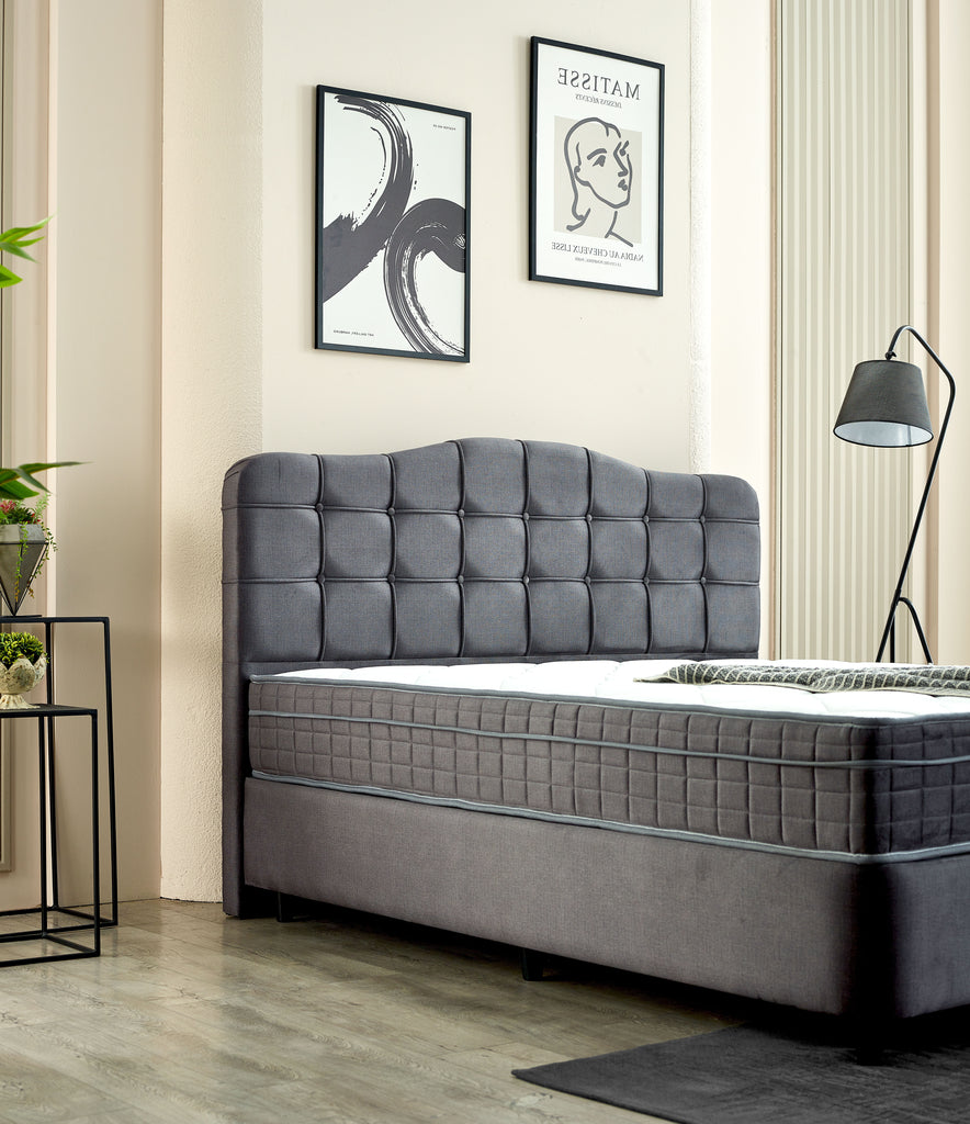 Storage Boxspring Marrakech Velvet Anthracite 140x200