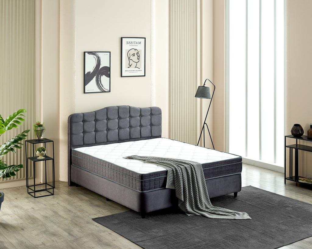 Storage Boxspring Marrakech Velvet Anthracite 140x200