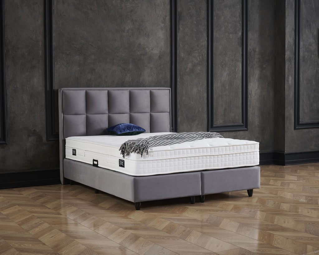 Storage Boxspring Miami Velvet Anthracite 140x200