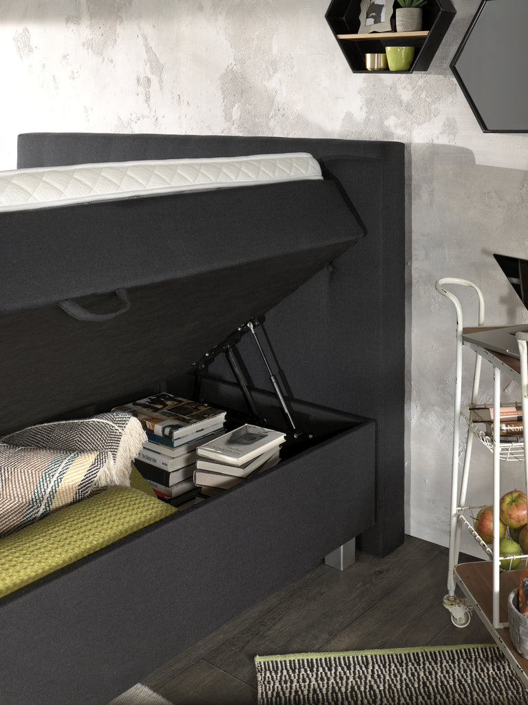 Storage box spring Shurgard Anthracite 160x200