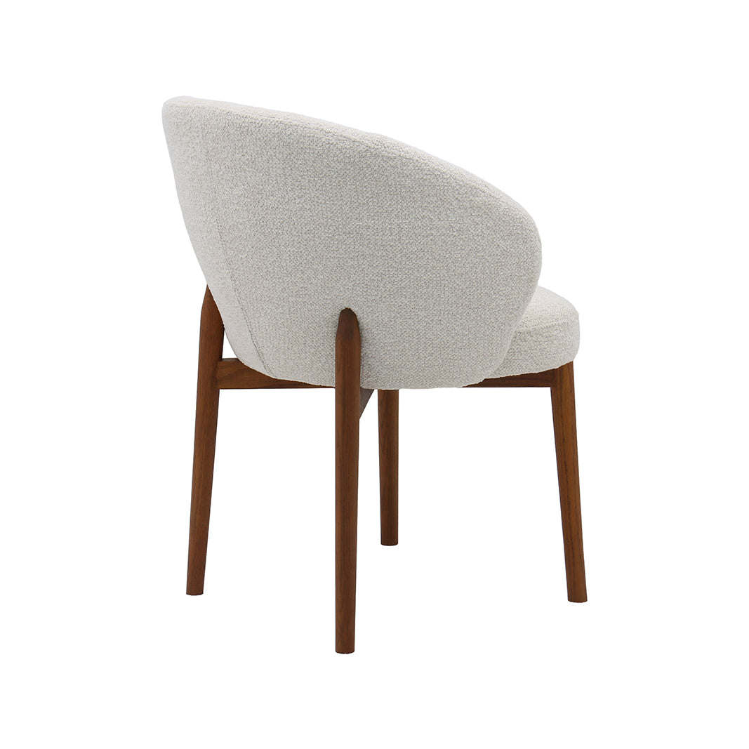 LABEL51 Eetkamerstoel Sakiko - Naturel - Superb - Walnoot Hout
