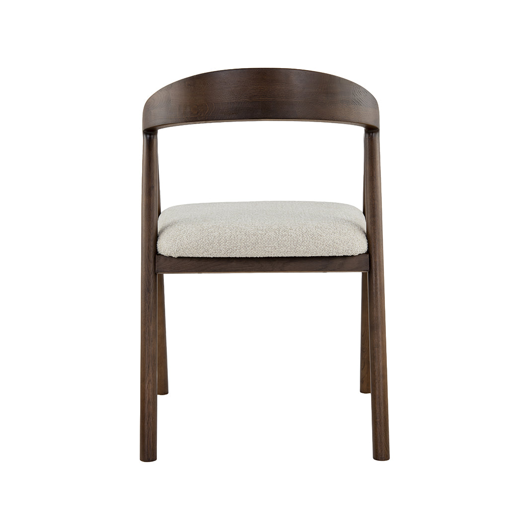 LABEL51 Eetkamerstoel Lone - Naturel - Superb - Walnoot Hout