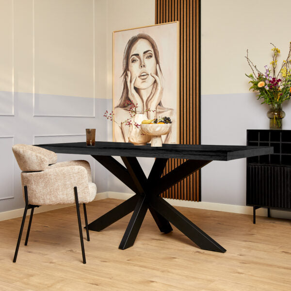 Eettafel Denver Black | Rechthoek