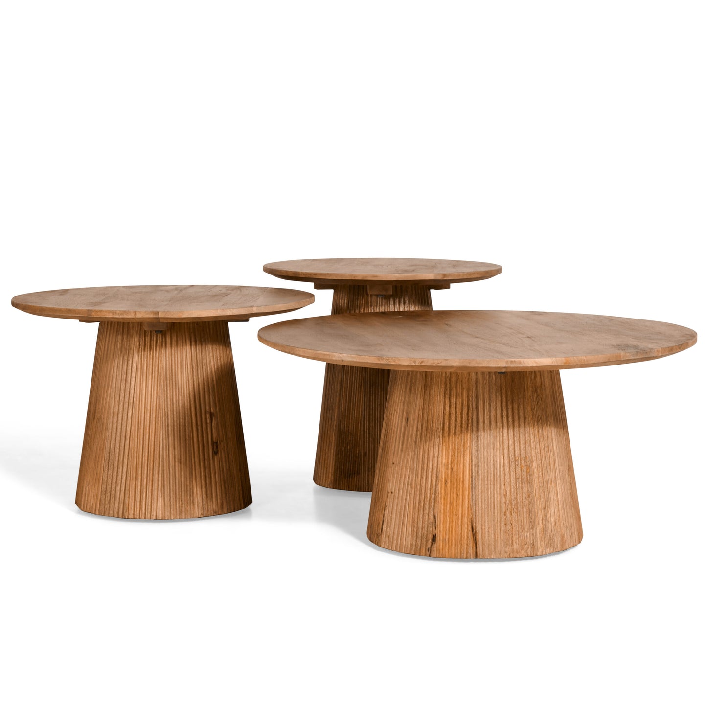 Bijzet tafel 80 Ø licht bruin