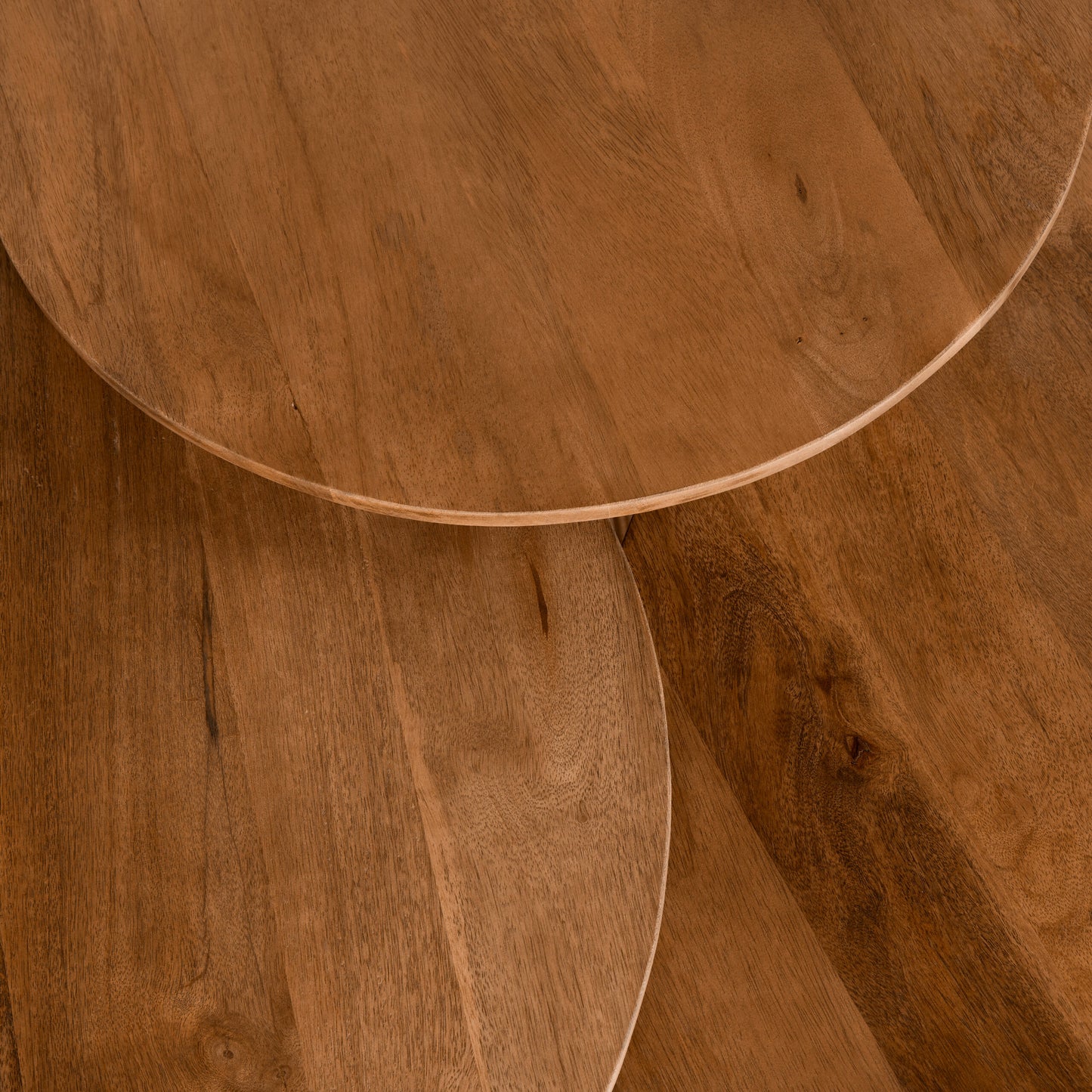 Bijzet tafel 80 Ø licht bruin