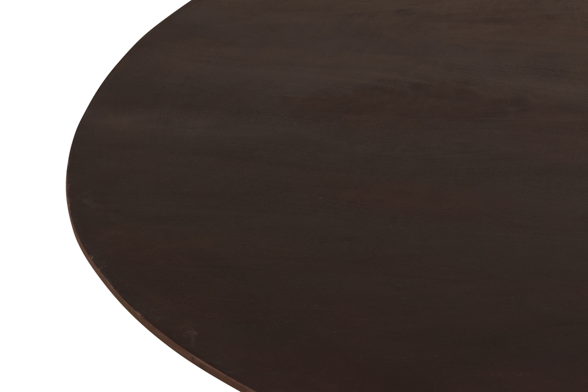 Mokka Ronde Eettafel Donkerbruin - Ø120cm