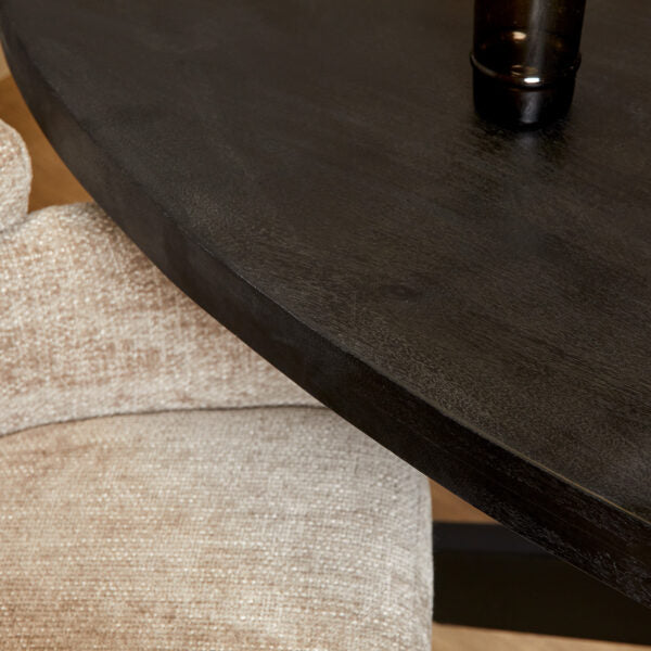 Eettafel Denver Black | Ovaal