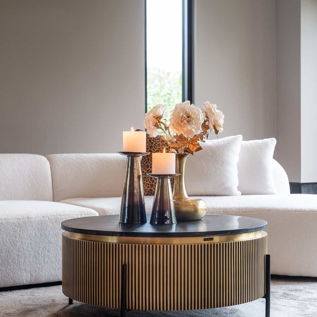 Richmond Salontafel Ironville 90Ø (Gold)