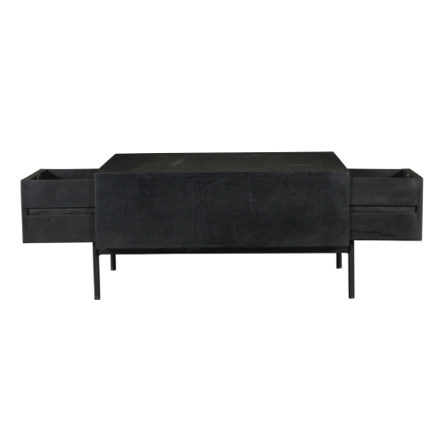 Salontafel Madison Black | 80 cm | Vierkant