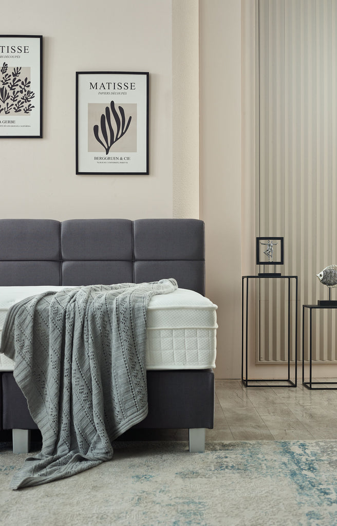 Boxspring Vida Velvet Antraciet 160x200
