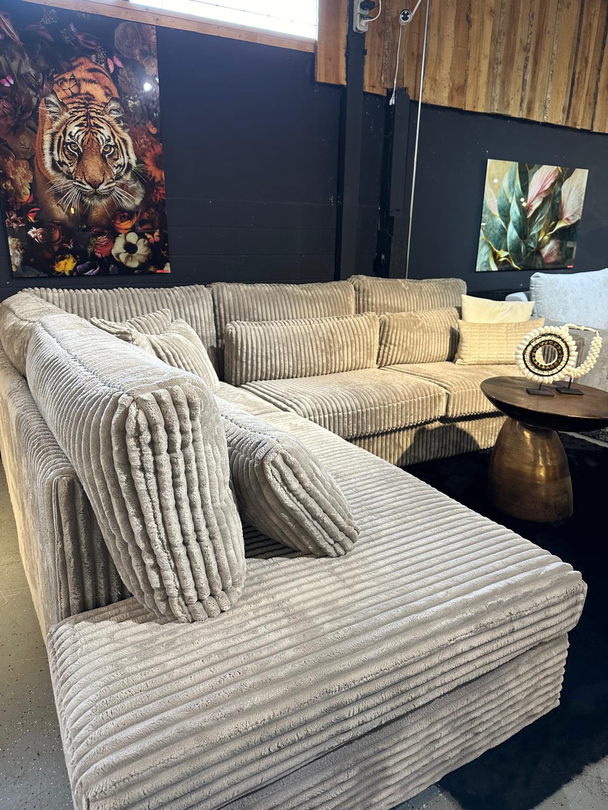 Hoekbank Crescent rib
