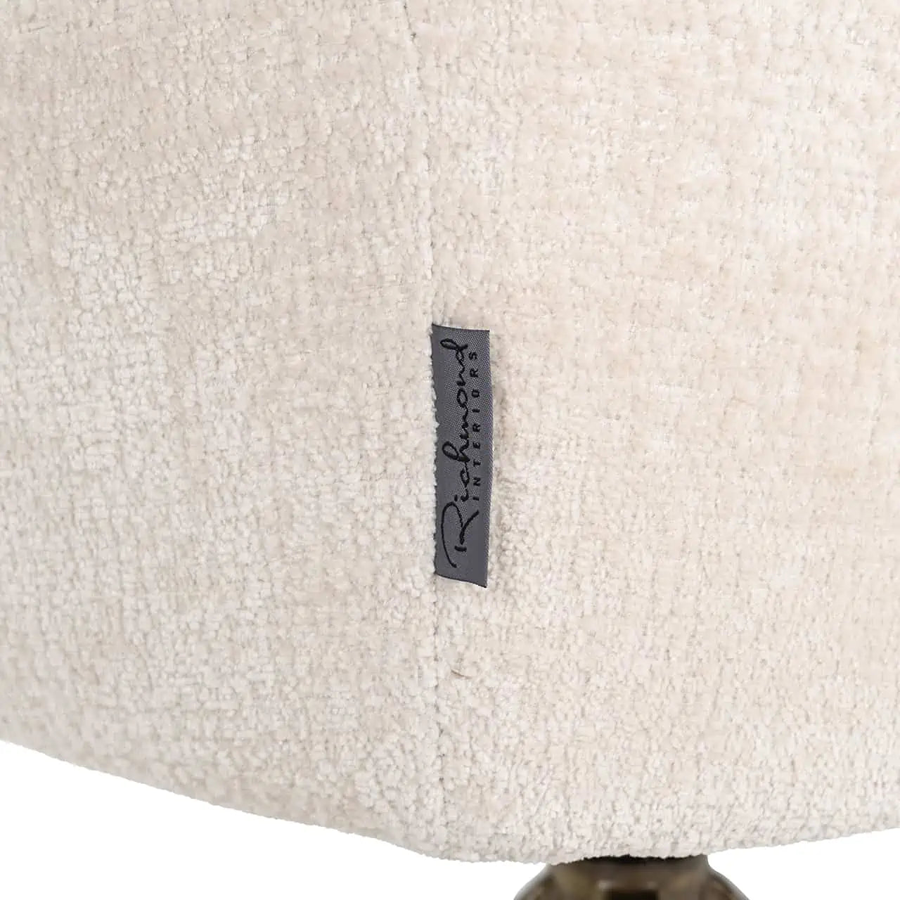 Richmond Draaistoel Aline white chenille fire retardant (FR-Bergen 900 white chenille)