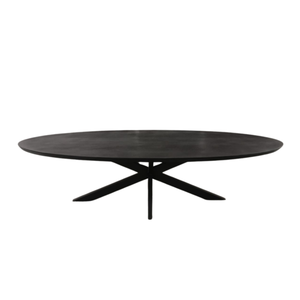 Eettafel Brandy Black  Ovaal