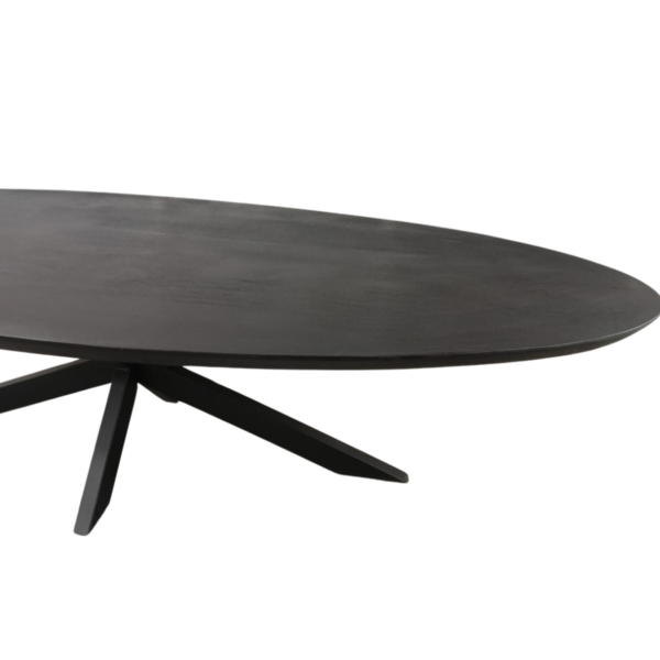 Eettafel Brandy Black  Ovaal