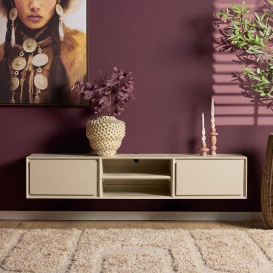 Zwevend tv meubel Ambiance Sand | div maten