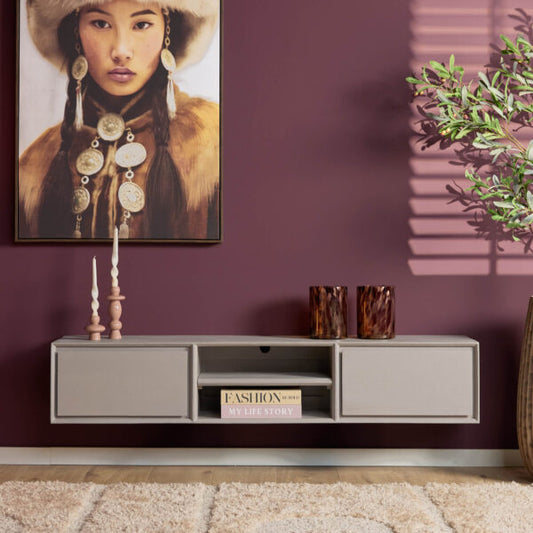 Zwevend tv meubel Ambiance Taupe | div maten