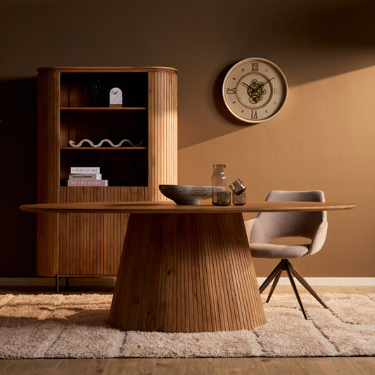 Eettafel Solana | div maten| Naturel | Ovaal