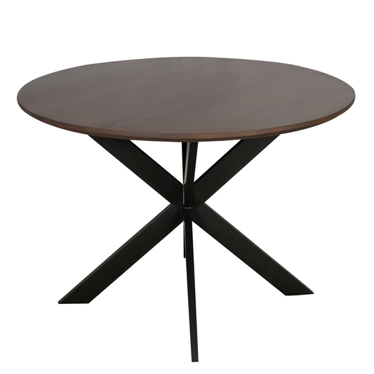 Eiken eettafel Ferris | Rond | Walnoot