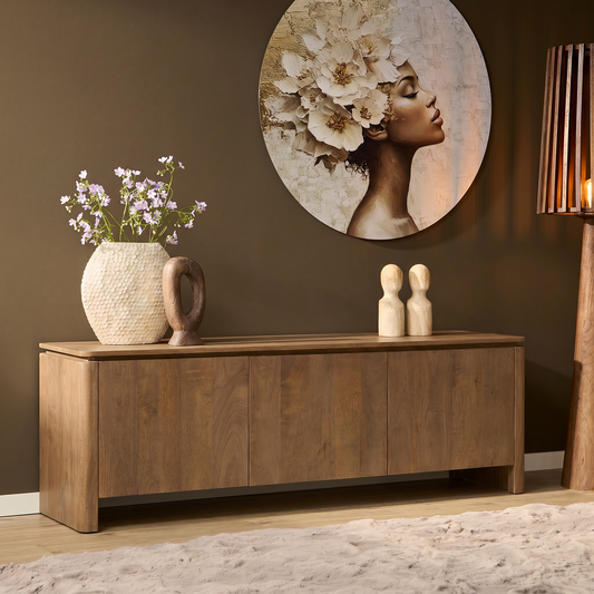 Tv meubel Dallas Naturel Mangohout | diverse maten